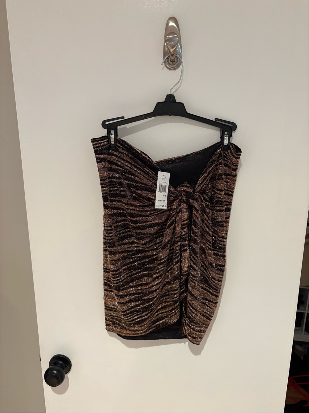 Metallic Zebra Wrap Sarong